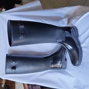 Hunter Original Refined Slim Fit Gloss Duo Rain Boots
